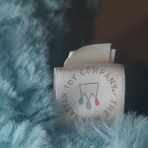 Manhattan Toy Co. 2016 Dinosaur T-Rex Aqua Blue Soft 12" Plush Stuffed Animal - Picture 7 of 10